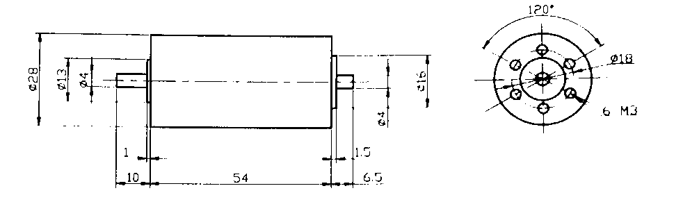 28无刷空芯杯直流伺服电机(图1)